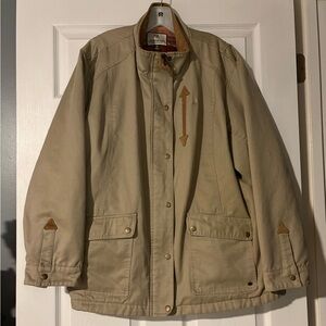 Legendary Whitetails WOMENS SIZE 2XL Saddle Country Shirt Jacket Beige